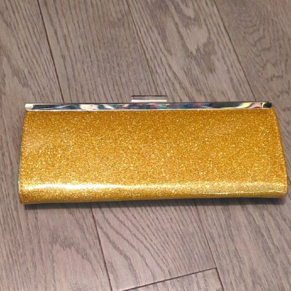 Gold Glitter Clutch - Great Condition